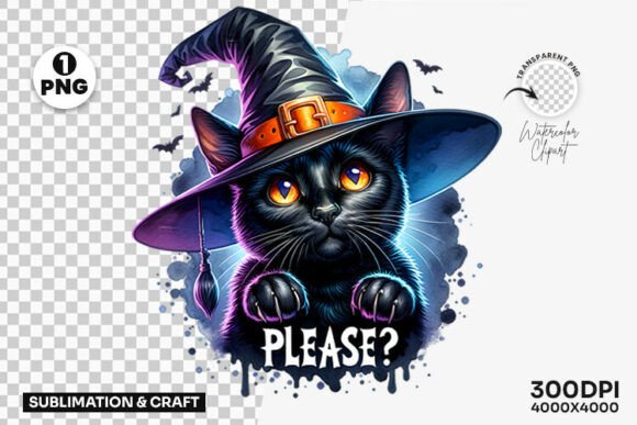 Download Halloween Trick or Treat Black Cat PNG - Premium Resources