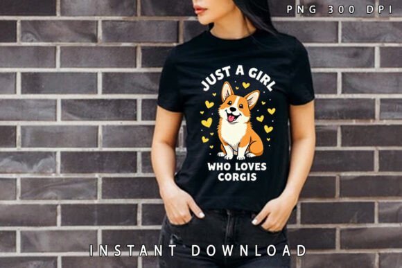 Download Just a Girl Who Loves Cute Corgis PNG - Love Collection
